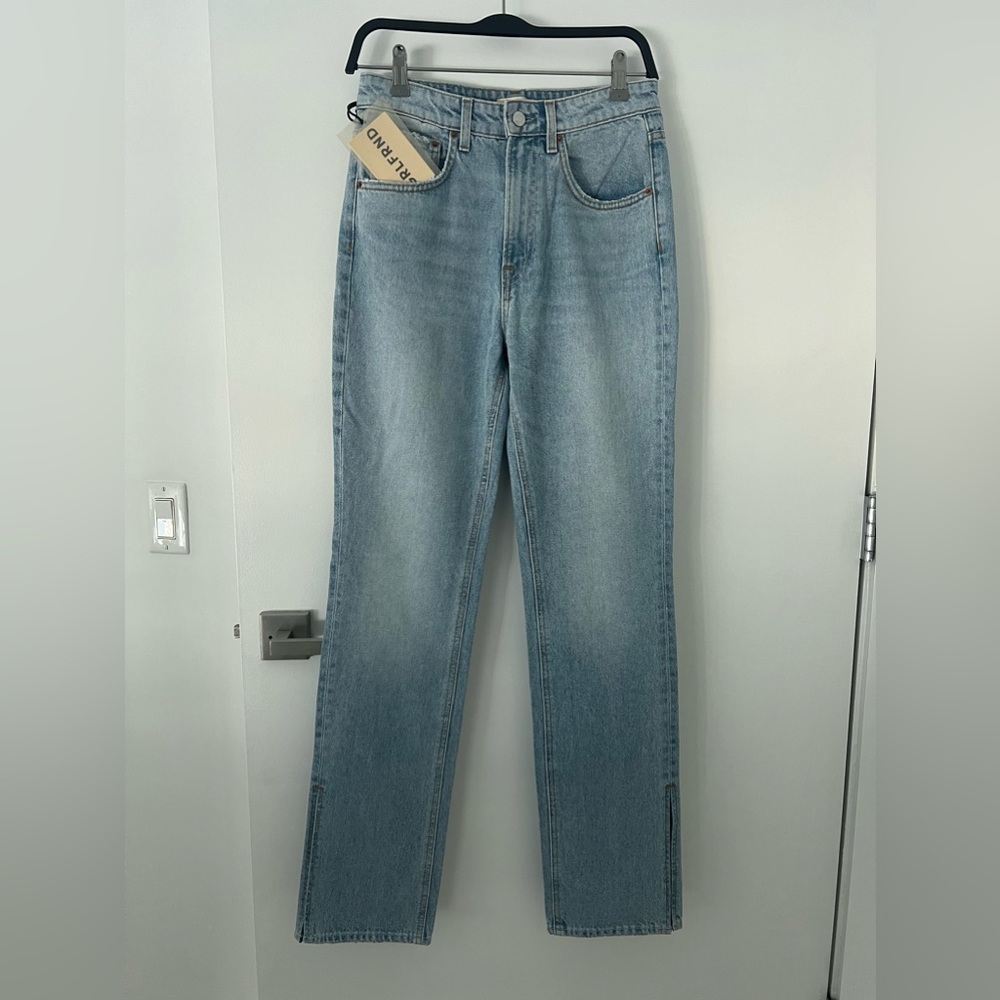 GRLFRND Harlow High Rise Boot with Slit Jeans. New with tags.